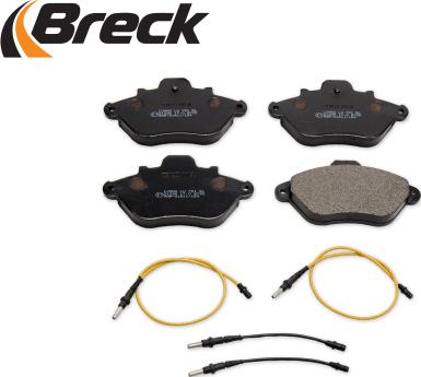 Breck 21296 00 701 10 - Kit de plaquettes de frein, frein à disque cwaw.fr