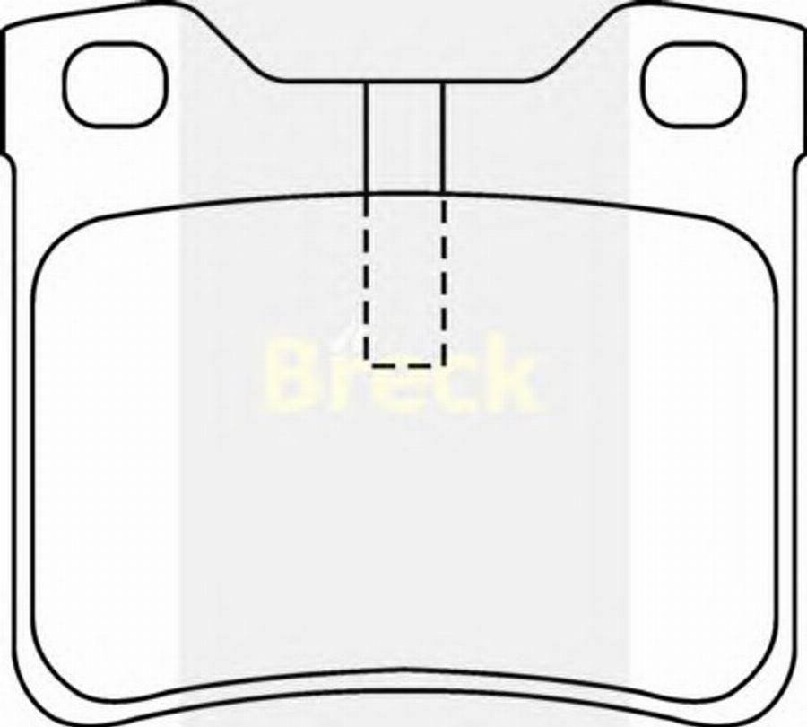 Breck 21278002 - Kit de plaquettes de frein, frein à disque cwaw.fr