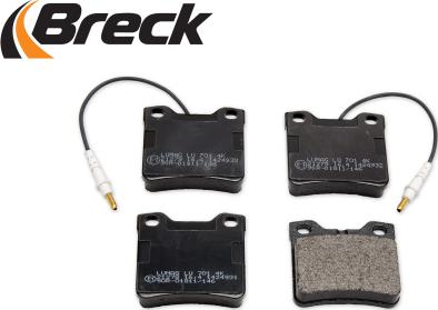 Breck 21278 00 701 10 - Kit de plaquettes de frein, frein à disque cwaw.fr