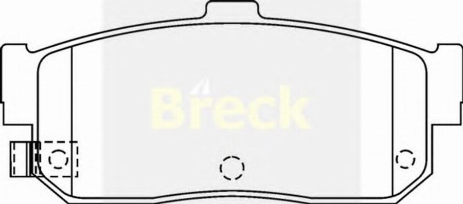 Breck 21713 00 C - Kit de plaquettes de frein, frein à disque cwaw.fr