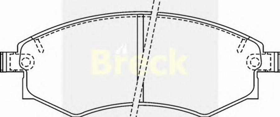 Breck 21725 00 C - Kit de plaquettes de frein, frein à disque cwaw.fr