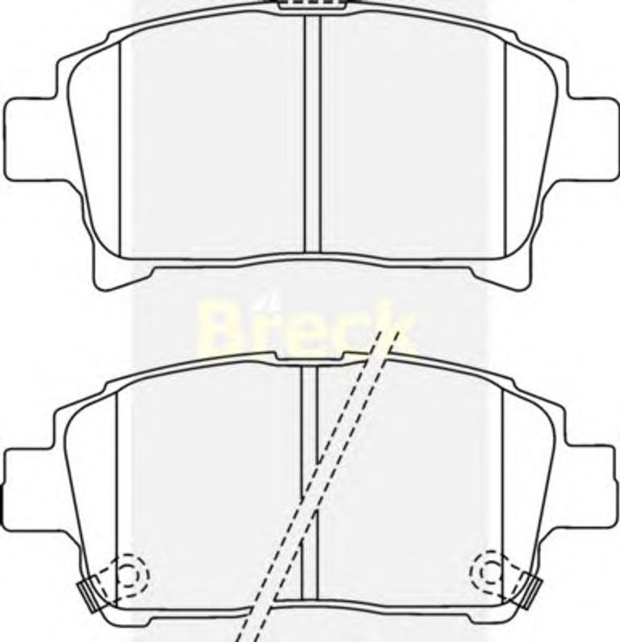 Breck 23904 00 C - Kit de plaquettes de frein, frein à disque cwaw.fr