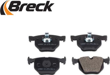 Breck 23447 00 702 00 - Kit de plaquettes de frein, frein à disque cwaw.fr