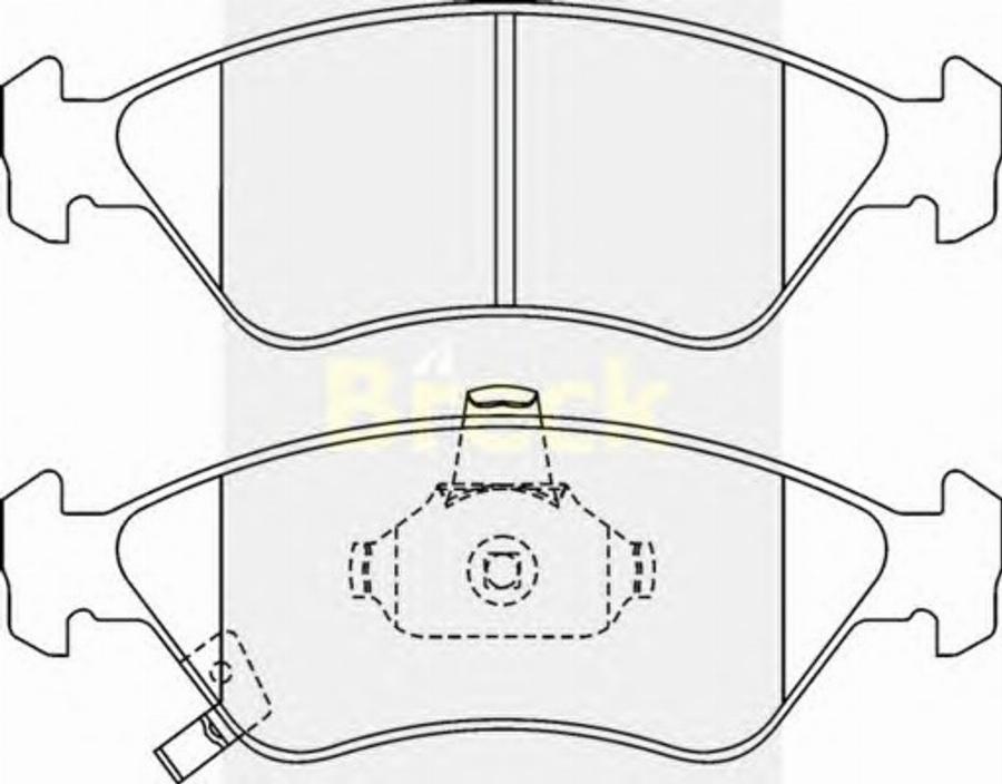 Breck 23450 00 C - Kit de plaquettes de frein, frein à disque cwaw.fr