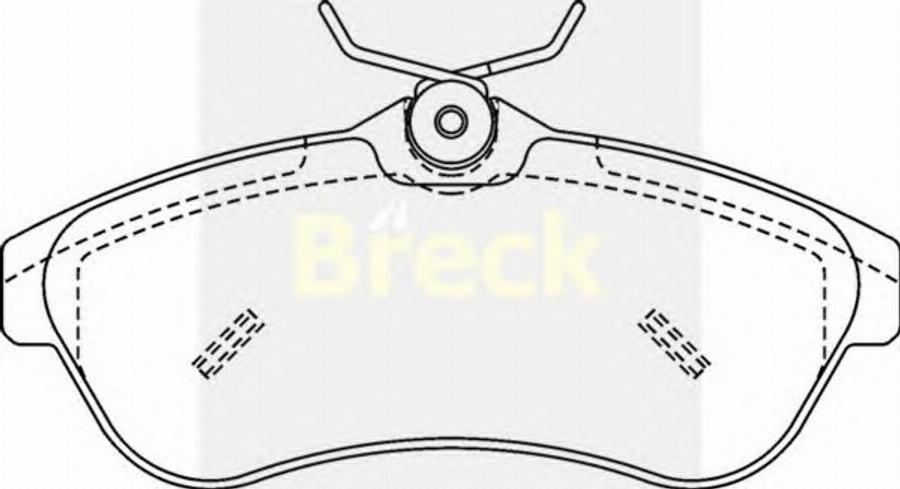 Breck 2340710 - Kit de plaquettes de frein, frein à disque cwaw.fr