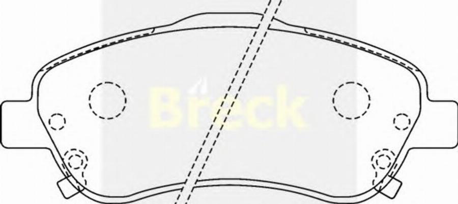 Breck 2348000C - Kit de plaquettes de frein, frein à disque cwaw.fr