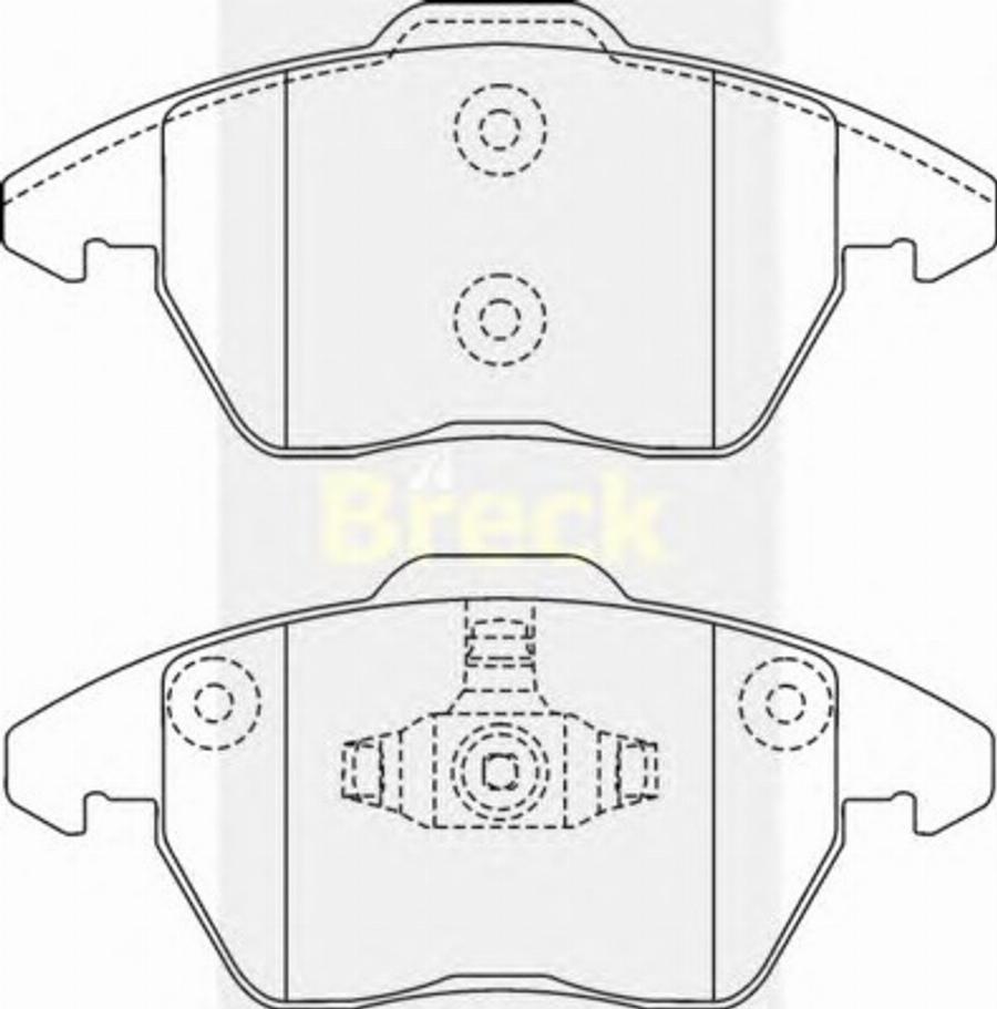 Breck 23589 00 - Kit de plaquettes de frein, frein à disque cwaw.fr