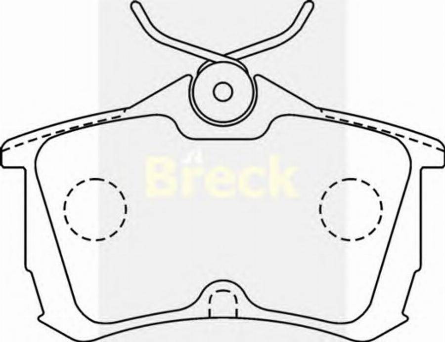 Breck 2352700C - Kit de plaquettes de frein, frein à disque cwaw.fr