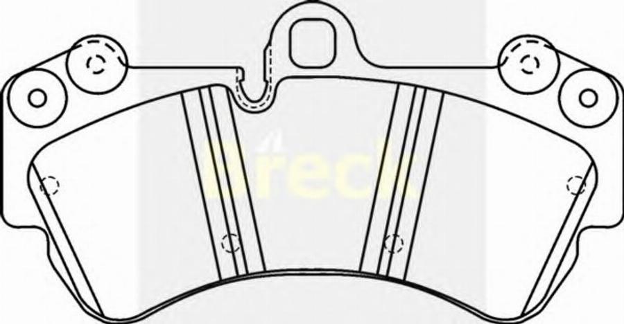 Breck 2369200 - Kit de plaquettes de frein, frein à disque cwaw.fr