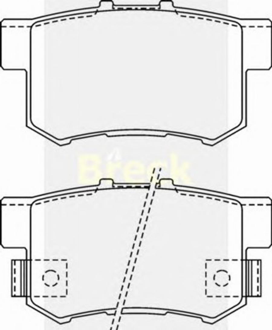 Breck 23652 00 C - Kit de plaquettes de frein, frein à disque cwaw.fr