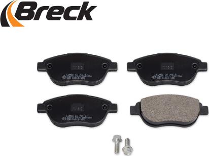 Breck 23600 00 701 00 - Kit de plaquettes de frein, frein à disque cwaw.fr