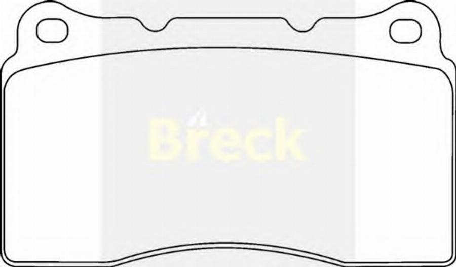 Breck 23092 00 - Kit de plaquettes de frein, frein à disque cwaw.fr