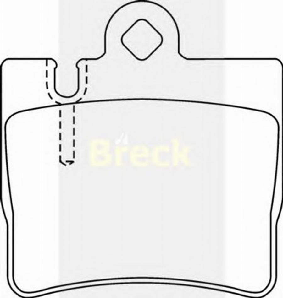 Breck 23078 00 - Kit de plaquettes de frein, frein à disque cwaw.fr