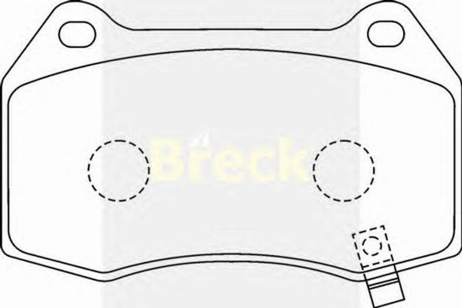 Breck 23142 00 C - Kit de plaquettes de frein, frein à disque cwaw.fr