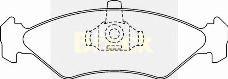 Breck 23101 00 - Kit de plaquettes de frein, frein à disque cwaw.fr