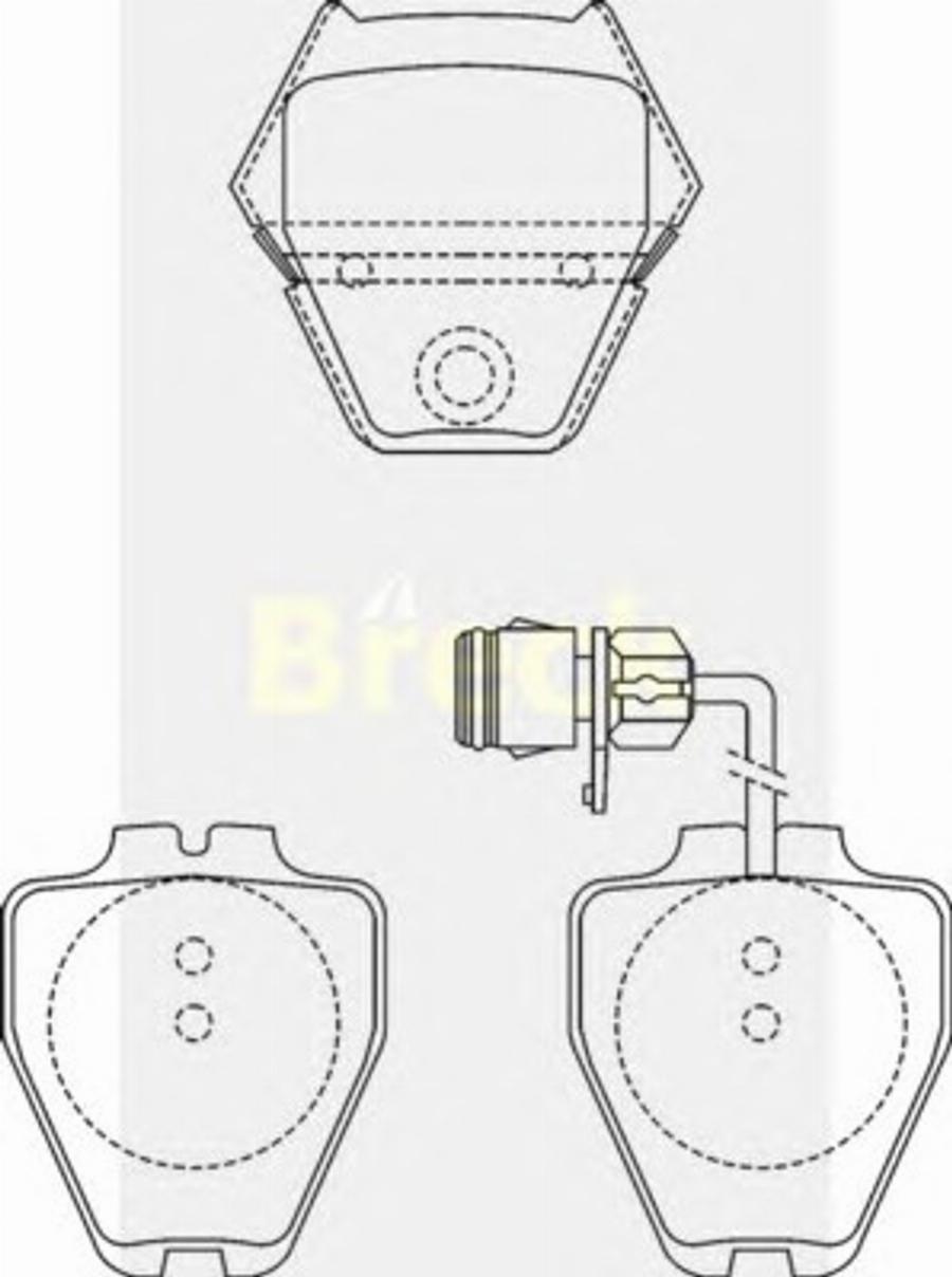 Breck 23118 00 W - Kit de plaquettes de frein, frein à disque cwaw.fr