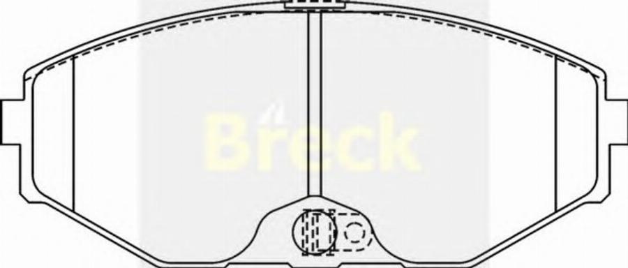 Breck 23184 00 C - Kit de plaquettes de frein, frein à disque cwaw.fr