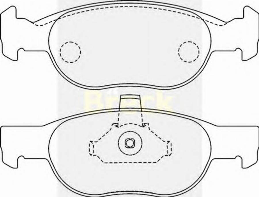 Breck 23181 00 - Kit de plaquettes de frein, frein à disque cwaw.fr