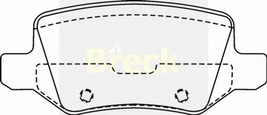 Breck 23138 00 - Kit de plaquettes de frein, frein à disque cwaw.fr