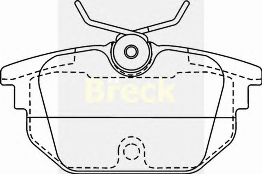 Breck 23177 00 - Kit de plaquettes de frein, frein à disque cwaw.fr