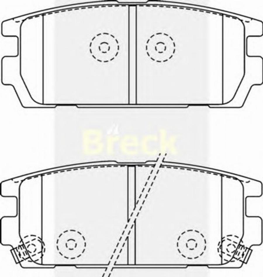 Breck 2381300C - Kit de plaquettes de frein, frein à disque cwaw.fr