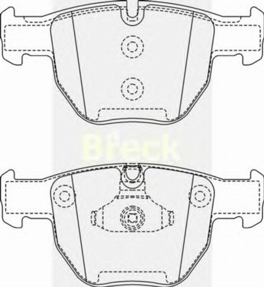 Breck 2339700 - Kit de plaquettes de frein, frein à disque cwaw.fr