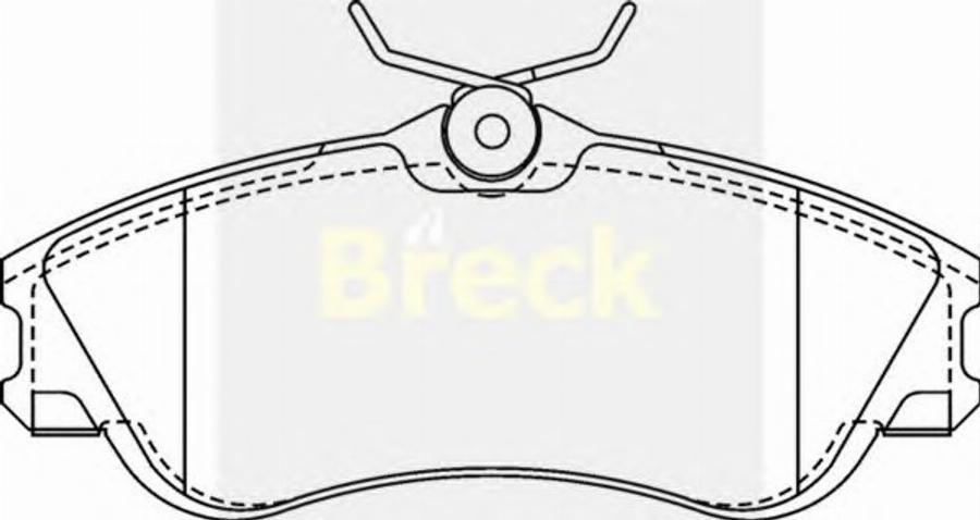 Breck 23346 00 - Kit de plaquettes de frein, frein à disque cwaw.fr