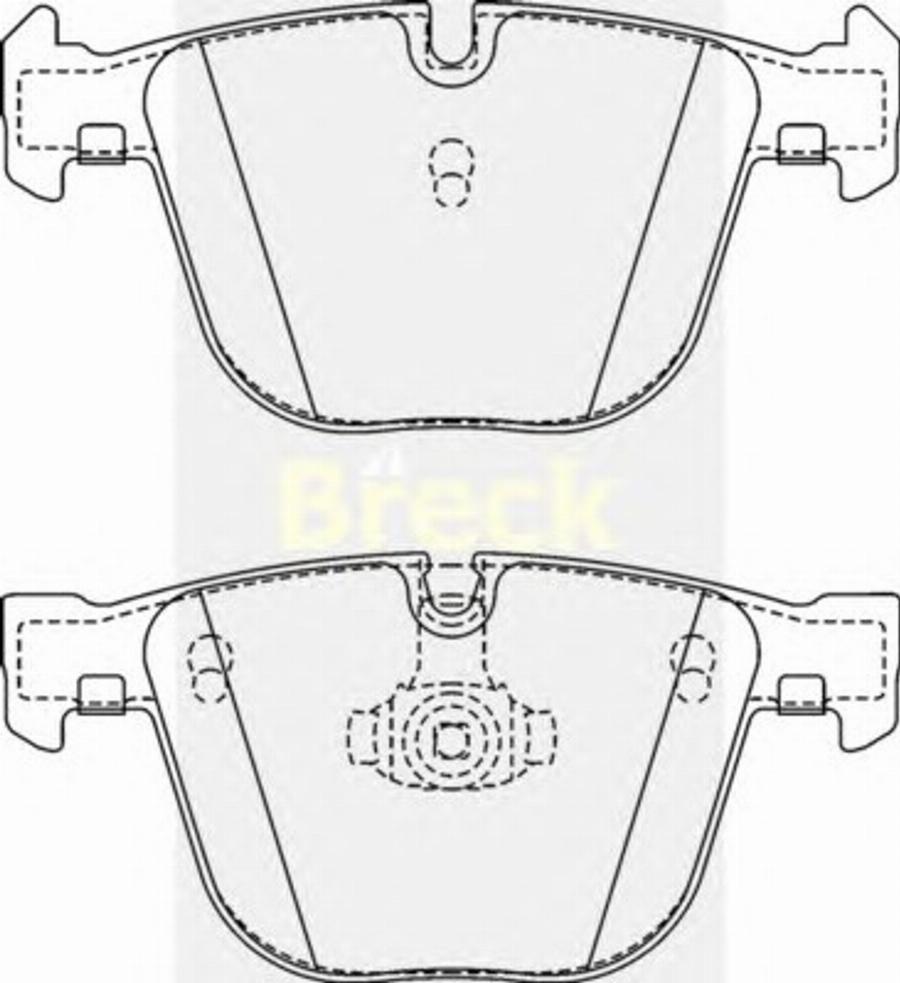 Breck 23309 00 - Kit de plaquettes de frein, frein à disque cwaw.fr