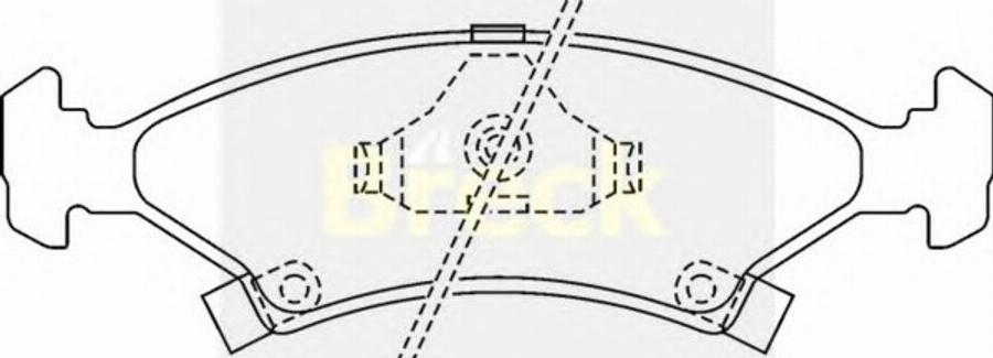 Breck 2338400C - Kit de plaquettes de frein, frein à disque cwaw.fr