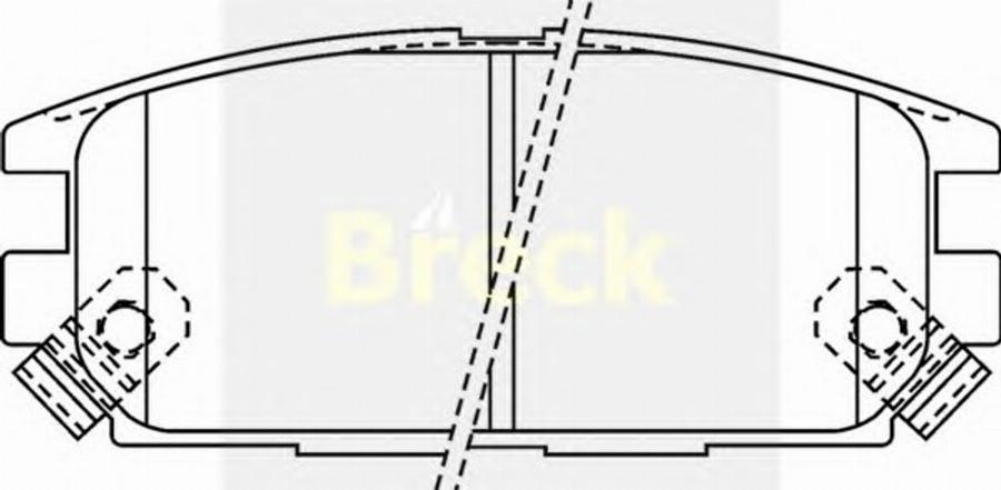 Breck 23373 00 C - Kit de plaquettes de frein, frein à disque cwaw.fr