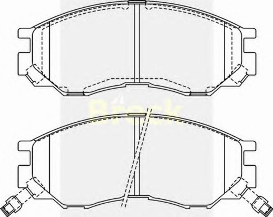 Breck 2329000C - Kit de plaquettes de frein, frein à disque cwaw.fr