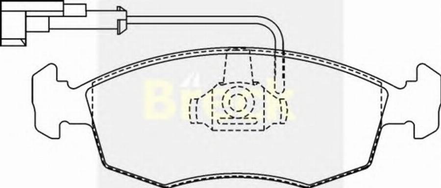 Breck 23227 00 W - Kit de plaquettes de frein, frein à disque cwaw.fr