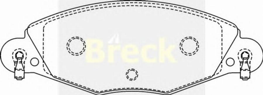 Breck 23273 00 W - Kit de plaquettes de frein, frein à disque cwaw.fr