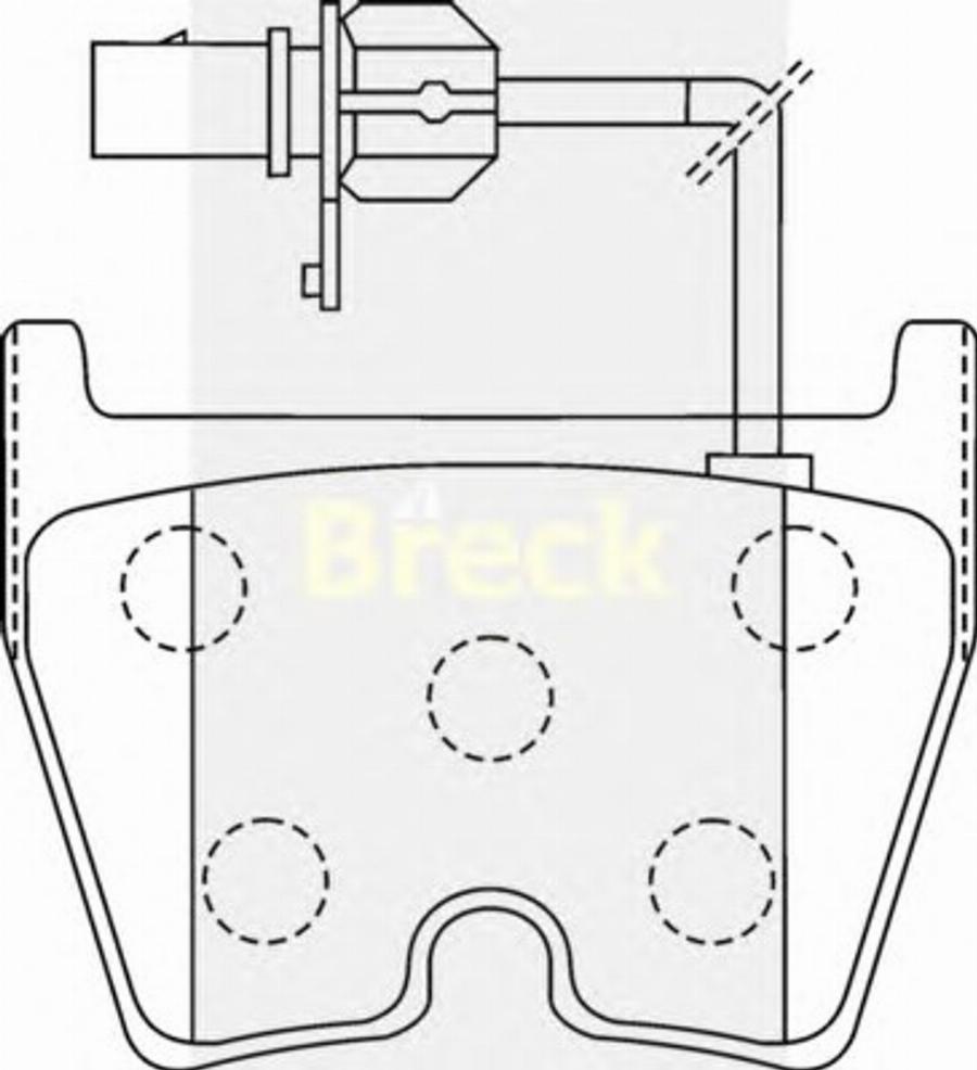 Breck 23751 00 W - Kit de plaquettes de frein, frein à disque cwaw.fr