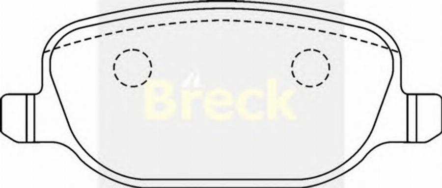 Breck 23760 00 - Kit de plaquettes de frein, frein à disque cwaw.fr