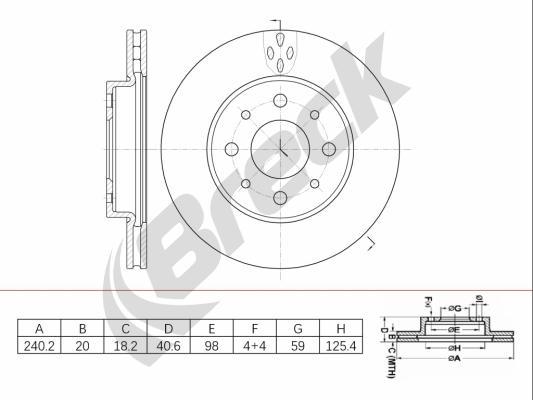 Breck BR 449 VA100 - Disque de frein cwaw.fr