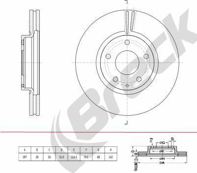 Breck BR 445 VA100 - Disque de frein cwaw.fr