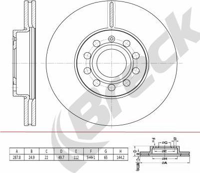 Breck BR 447 VH100 - Disque de frein cwaw.fr