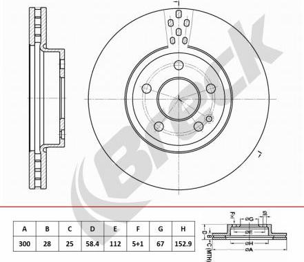 Breck BR 456 VA100 - Disque de frein cwaw.fr