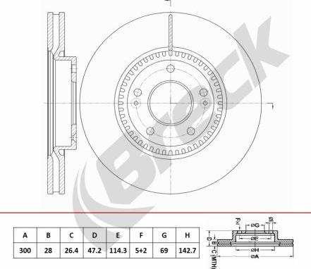 Breck BR 451 VA100 - Disque de frein cwaw.fr