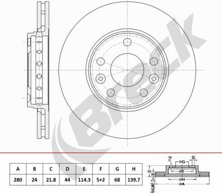 Breck BR 453 VA100 - Disque de frein cwaw.fr