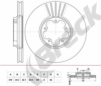 Breck BR 401 VA100 - Disque de frein cwaw.fr