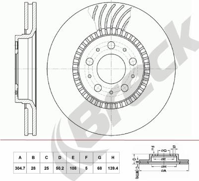 Breck BR 402 VA100 - Disque de frein cwaw.fr