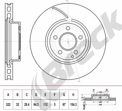 Breck BR 419 VH100 - Disque de frein cwaw.fr