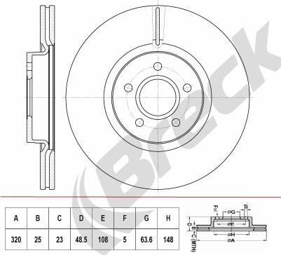 Breck BR 417 VA100 - Disque de frein cwaw.fr