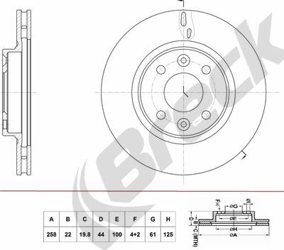 Breck BR 436 VA100 - Disque de frein cwaw.fr