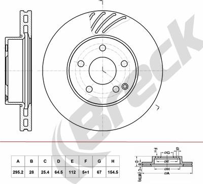 Breck BR 429 VH100 - Disque de frein cwaw.fr