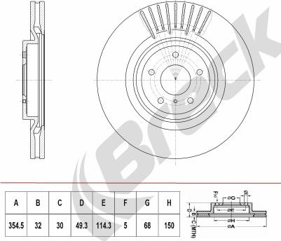 Breck BR 420 VH100 - Disque de frein cwaw.fr