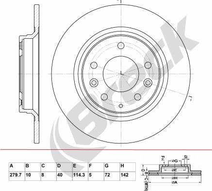 Breck BR 049 SA100 - Disque de frein cwaw.fr