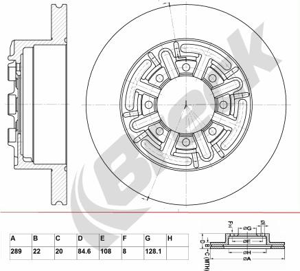 Breck BR 047 SA100 - Disque de frein cwaw.fr